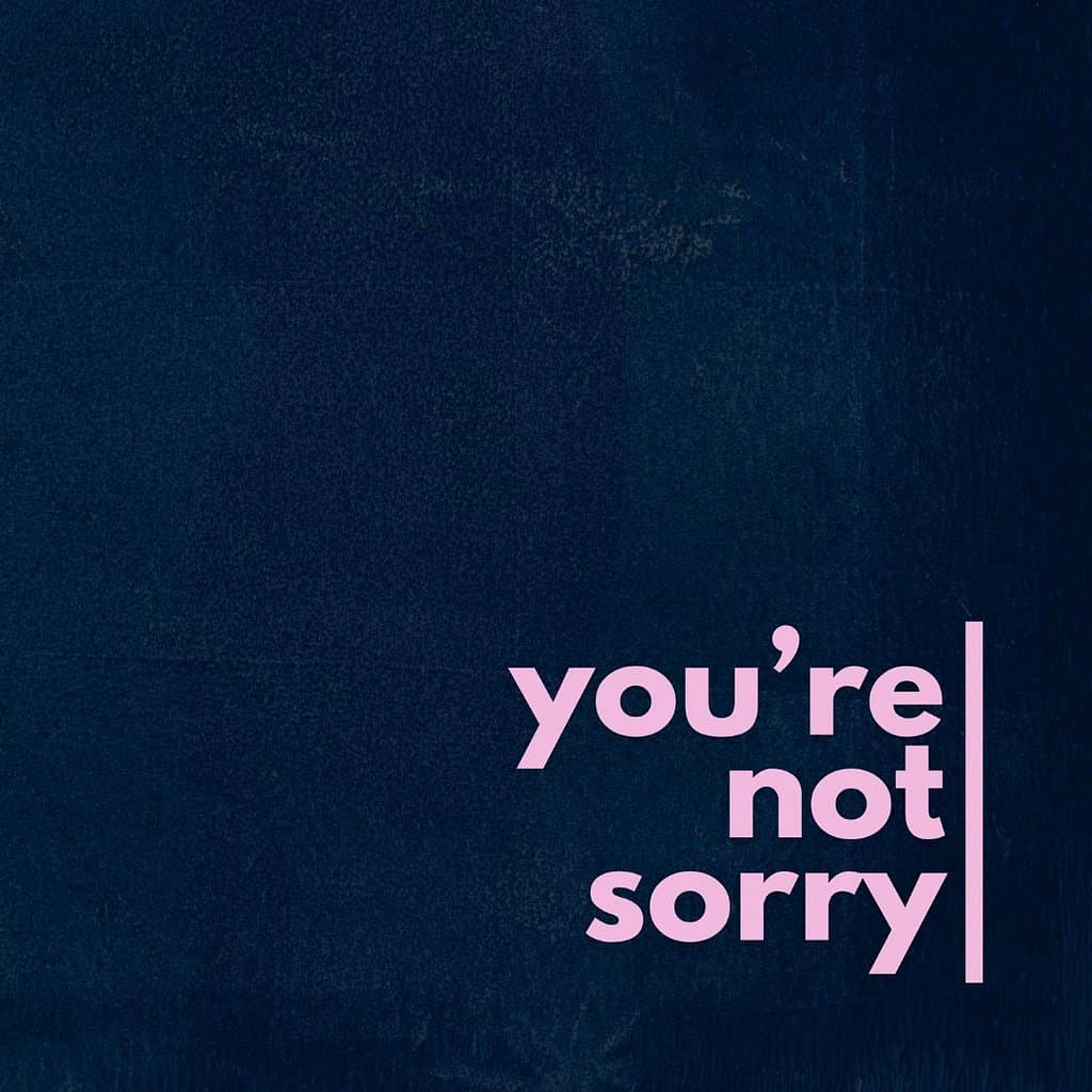 You're Not Sorry cover art
